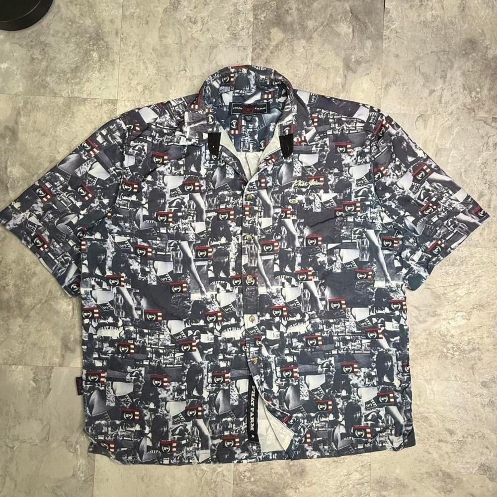 Y2K phat farm button up polo